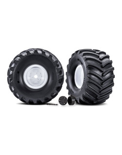 ROUES MONTEES COLLEES X-TRUCK BIGFOOT BLANCHES (2) - 7689