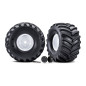 ROUES MONTEES COLLEES X-TRUCK BIGFOOT BLANCHES (2) - 7689