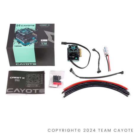 Variateur Brushless 1/10 CREST X 160A CAYOTE RACING