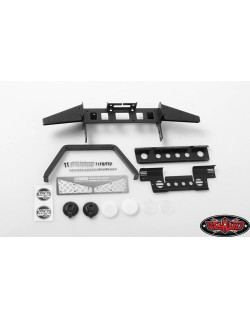 Pare-chocs avant en métal NEU avec aileron et feux pour Gelande II D90/1 RC4WD