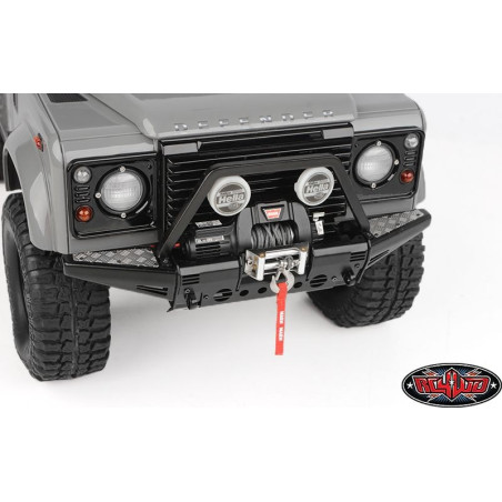 Pare-chocs avant en métal NEU avec aileron et feux pour Gelande II D90/1 RC4WD