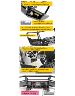 Pare-chocs avant CChand ARB noir pour Land Commander RGT EX86160