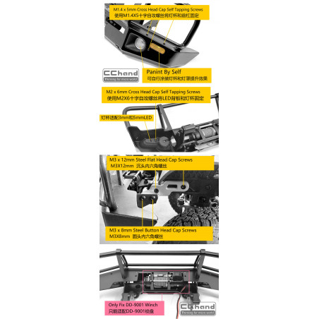 Pare-chocs avant CChand ARB noir pour Land Commander RGT EX86160