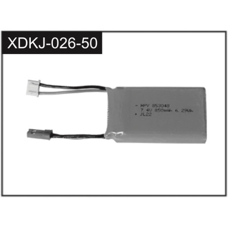 7.4V Li-Ion Battery 850mAh (upgrade)