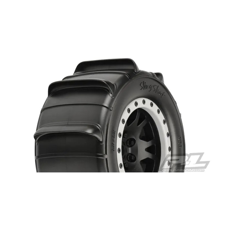 Proline Pneus Sling Shot X-Maxx + Jantes Pro-Loc MX43 (x2) 10146-13