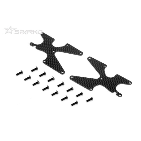 Inserts de bras arrière en carbone Sparko F8 1,5 mm - 2 pièces