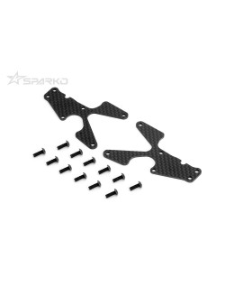 Inserts de bras inférieur avant en carbone Sparko F8 1,5 mm - 2 pièces