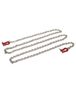 Chaîne avec crochet rouge