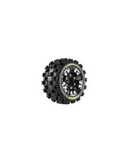 Louise RC - ST-MCROSS - Tire Set for Mini MAXX/XRT - Mounted - Soft - LR-T3390SM