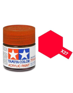 Tamiya Peinture Mini X27 Rouge Transparent Brillant 81527