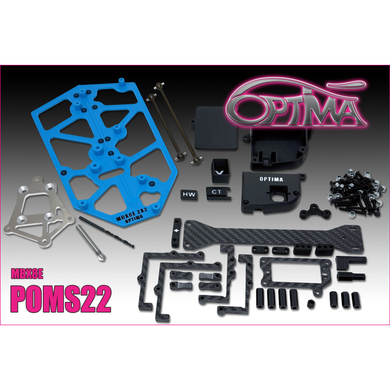 Kit de conversion OPTIMA pour accus MID Mugen MBX-8E POMS22 Kit de conversion OPTIMA pour accus MID Mugen MBX-8E POMS22