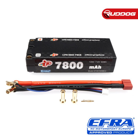 Batterie Intellect MC4 7800 mAh 120C 7,6 V Graphène 113 mm Longue Autonomie MID LiHV