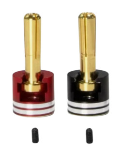 T2M Connectiques Pk Or 5mm + Caches Alu T422649