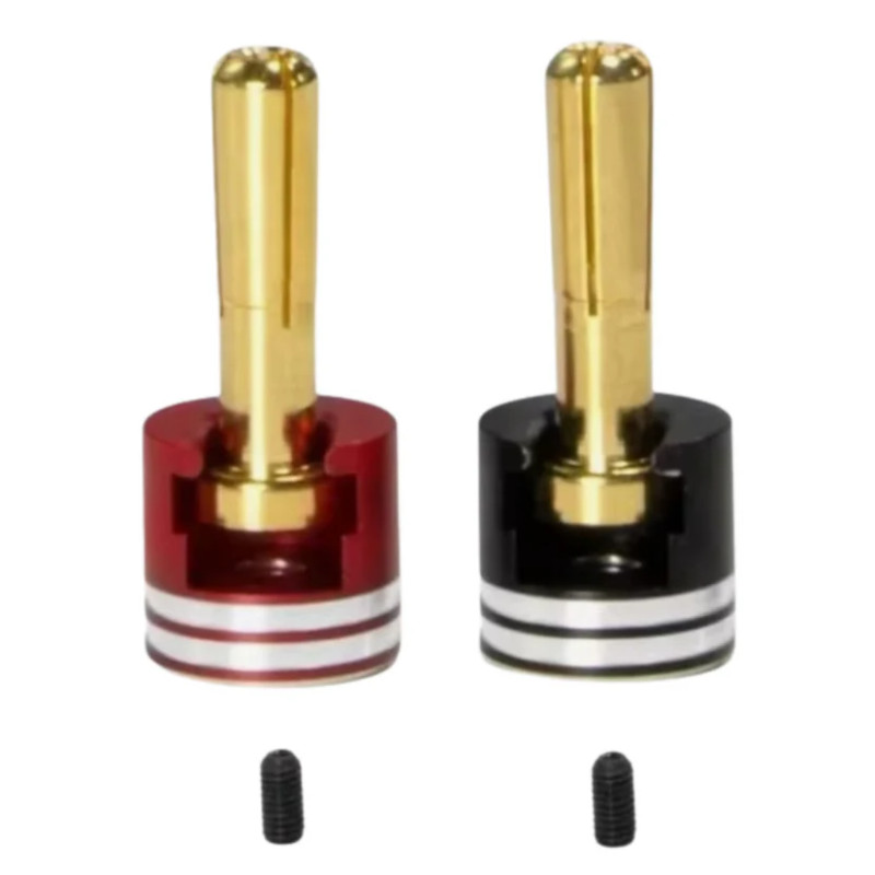 T2M Connectiques Pk Or 5mm + Caches Alu T422649