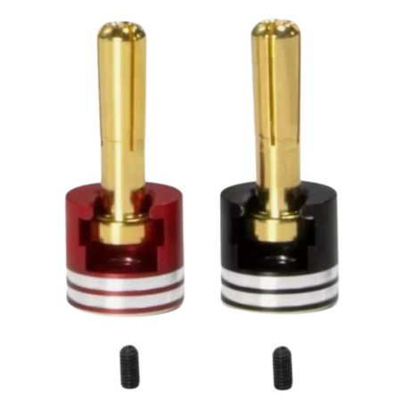 T2M Connectiques Pk Or 5mm + Caches Alu T422649