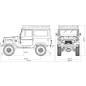 Toyota Land cruiser scaler 1/10 Yellow