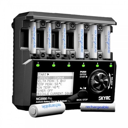 NC2500 Pro AA/AAA battery charger & Analyser
