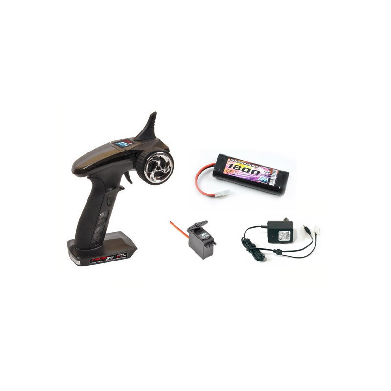 T2M Pack Radio Racer 3S + Accu Nimh 1800mah + Chargeur + Servo T4618L