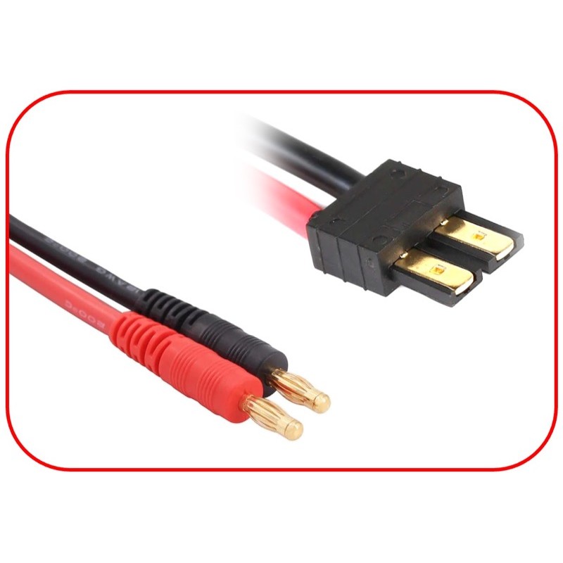 Câble de charge 4mm Banane compatible avec Traxxas 150mm