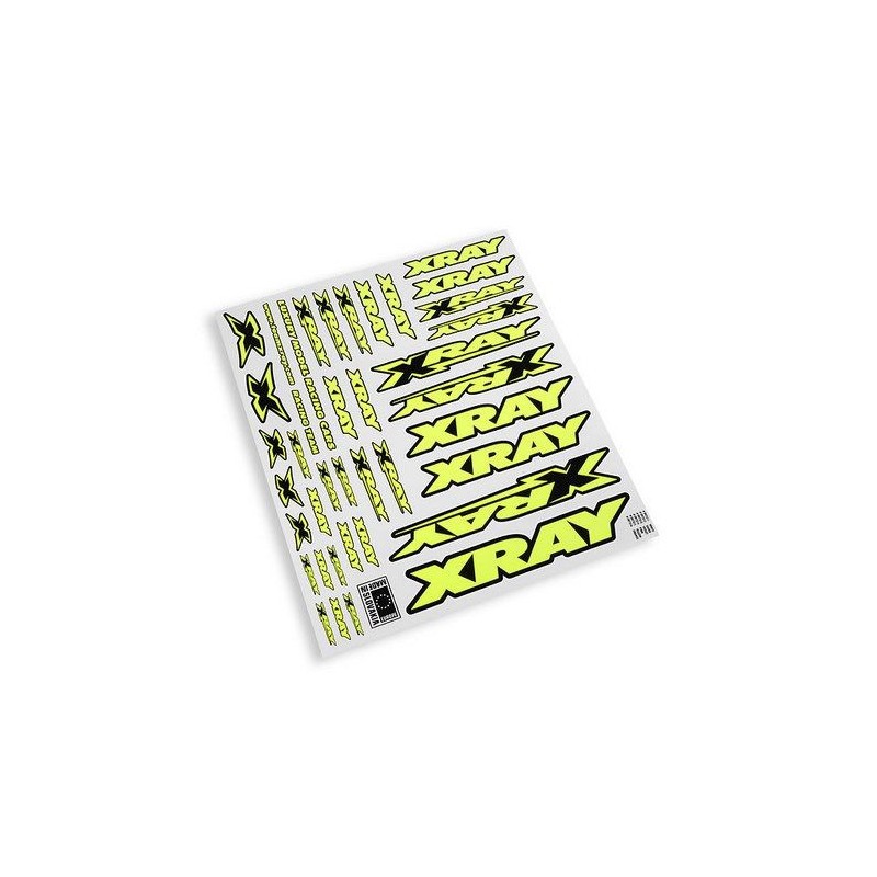 Autocollants carrosserie XRAY Jaune - XRAY - 397315