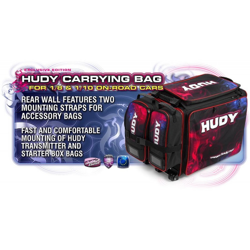 h*s様 HUDY 199120# 1/10 & 1/8 Carrying Ba Hudy Sac de Transport Piste 1/10 et 1/8 Exclusive Edition 199120