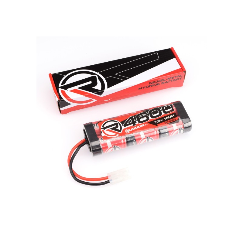 Pack de bâtons NiMH RUDDOG 4600 mAh 7,2 V avec prise Tamiya