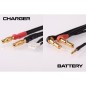 Câble de charge RUDDOG 2S 60 cm (4/5 mm, 2 mm) (4 mm, 3PIN-EH)