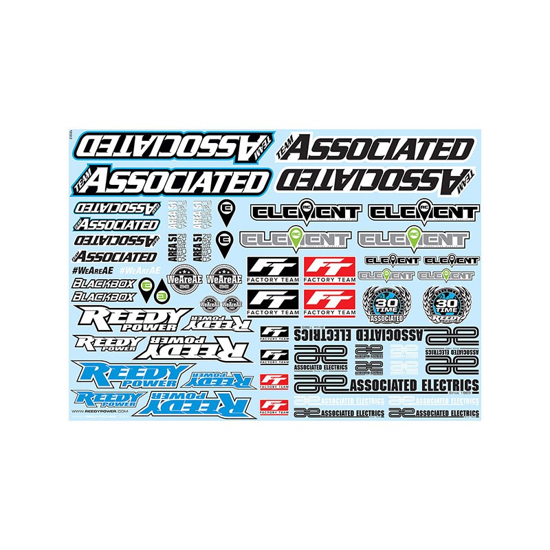 Autocollants de marque Team Associated