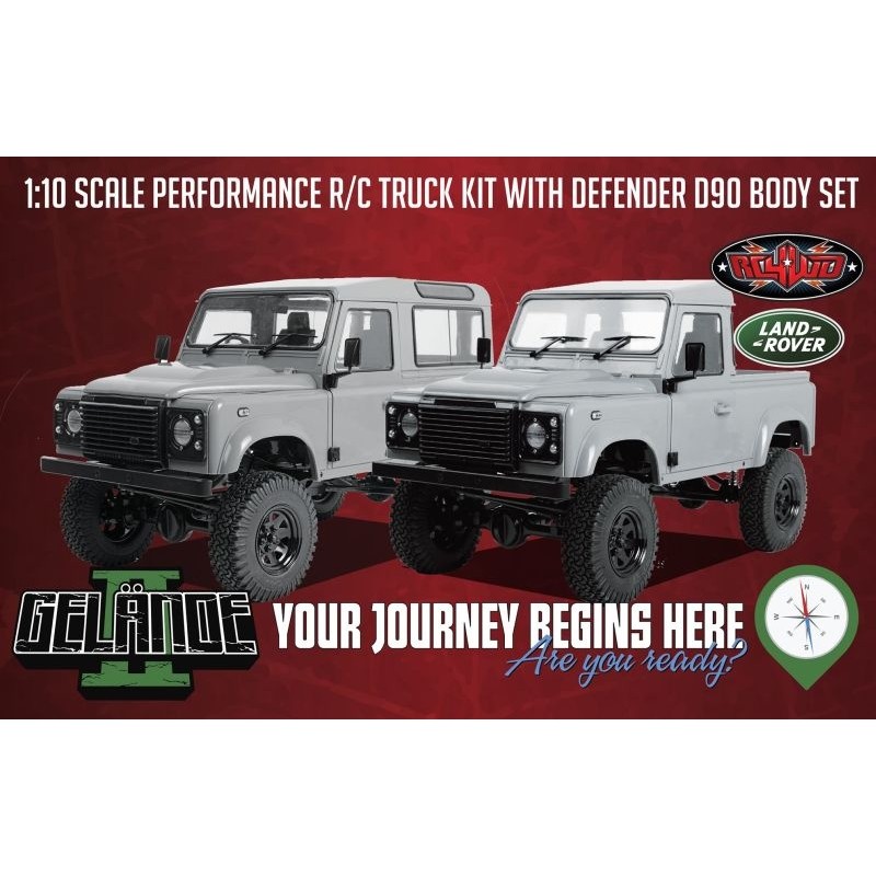 RC4WD GELANDE II TRUCK KIT W/ 2015 LAND ROVER DEFENDER RC4WD