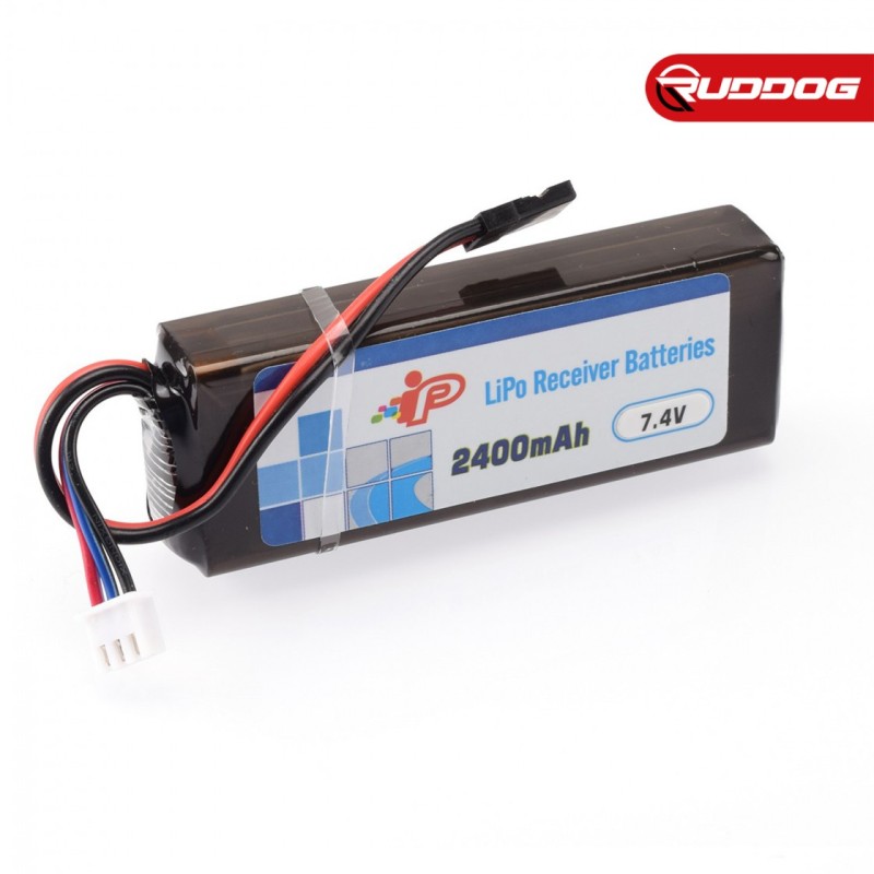 Batterie Intellect 2400mAh 7.4V RX LiPo Droit