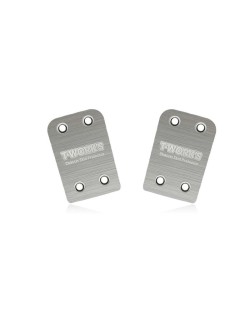 T-Work's Sabot de Protection Arrière Châssis Inox (x2) Agama N1 TO-220-N1