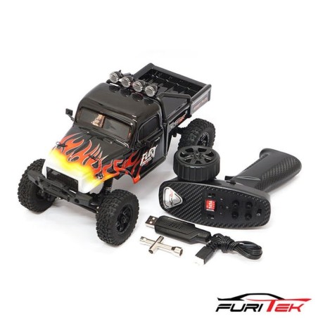 FX118 FURY Wagon RTR noir/flamme FURITEK Brushless 1/18 RC Crawler Kit