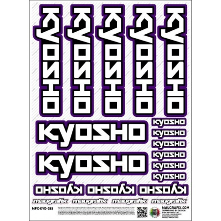 MFX-KYO-033 - autocollant Kyosho violet