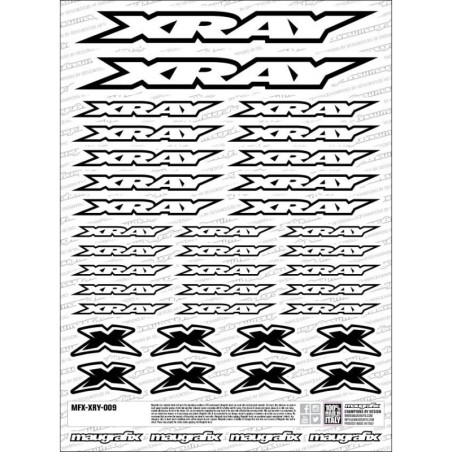 MFX-XRY-009 - autocollant Xray Blanc