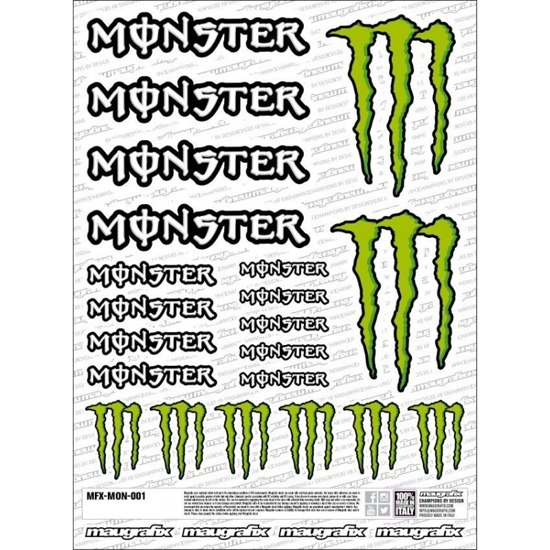 MFX-MON-002 - autocollant Monster Energy