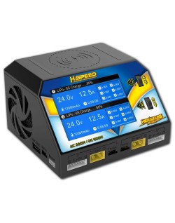 HERAKLES NEO AC/DC CHARGEUR DOUBLE 300 W H-SPEED LIPO, LIHV, LIFE, LIION 1-6S, NIMH/NICD 1-16S