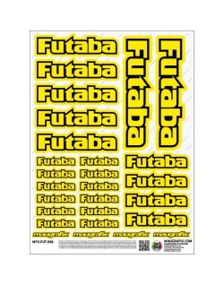 MFX-FUT-006 - autcollant Futaba jaune fluo