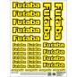 MFX-FUT-006 - autcollant Futaba jaune fluo