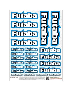 MFX-FUT-005 - autcollant Futaba bleu