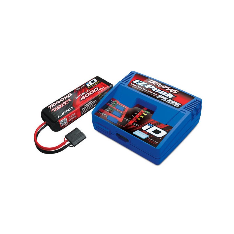 Traxxas Chargeur EZ-Peak Plus 2970G + 1x Lipo 11.1V 4000mAh 2849X