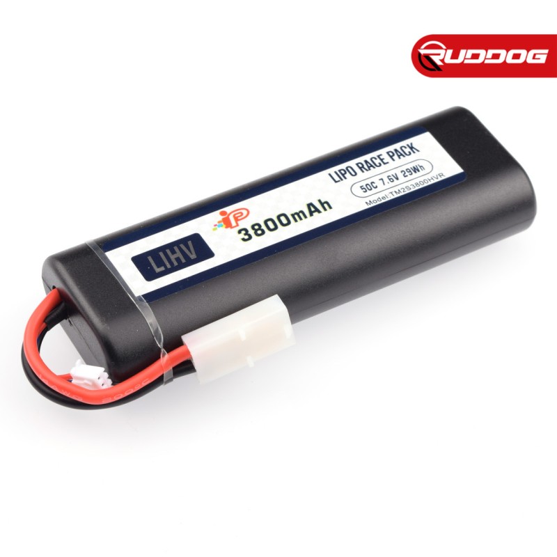 Intellect 3800mAh 50C 7.6V Pack de bâtons ronds en graphène LiHV (prise Tamiya)