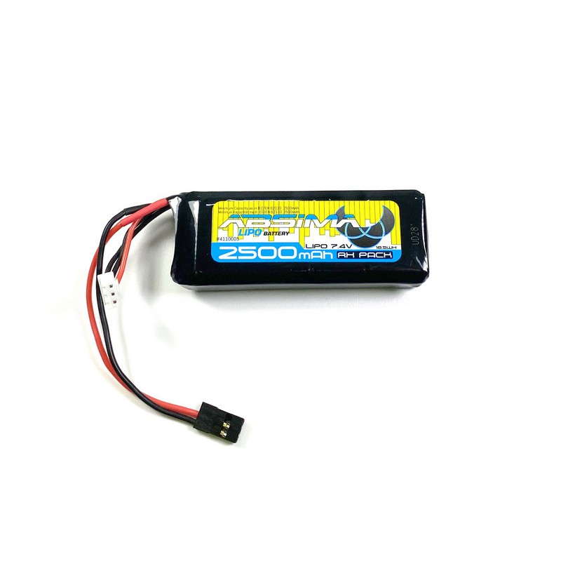 Absima Batterie Lipo 7.4V 2500mah JR Réception 411000