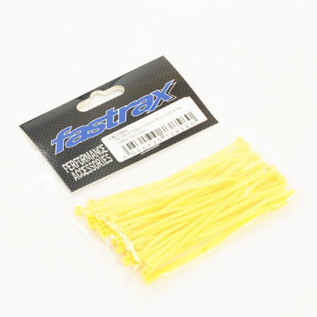 Attaches de câble en nylon jaune FASTRAX 100 mm x 2,5 mm (50 pièces) FAST105Y