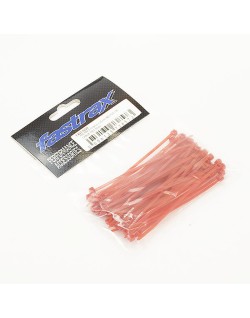 Attaches de câble en nylon rouge FASTRAX 100 mm x 2,5 mm (50 pièces)