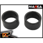 MARKA – V1R10-14 – Pneu Slick arrière 14mm gomme V1 10° pour RCP Track (1 paire)