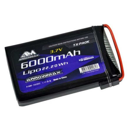 Arrowmax Batterie Lipo 6000mAh 3.7V Radio Sanwa M17 AM700995