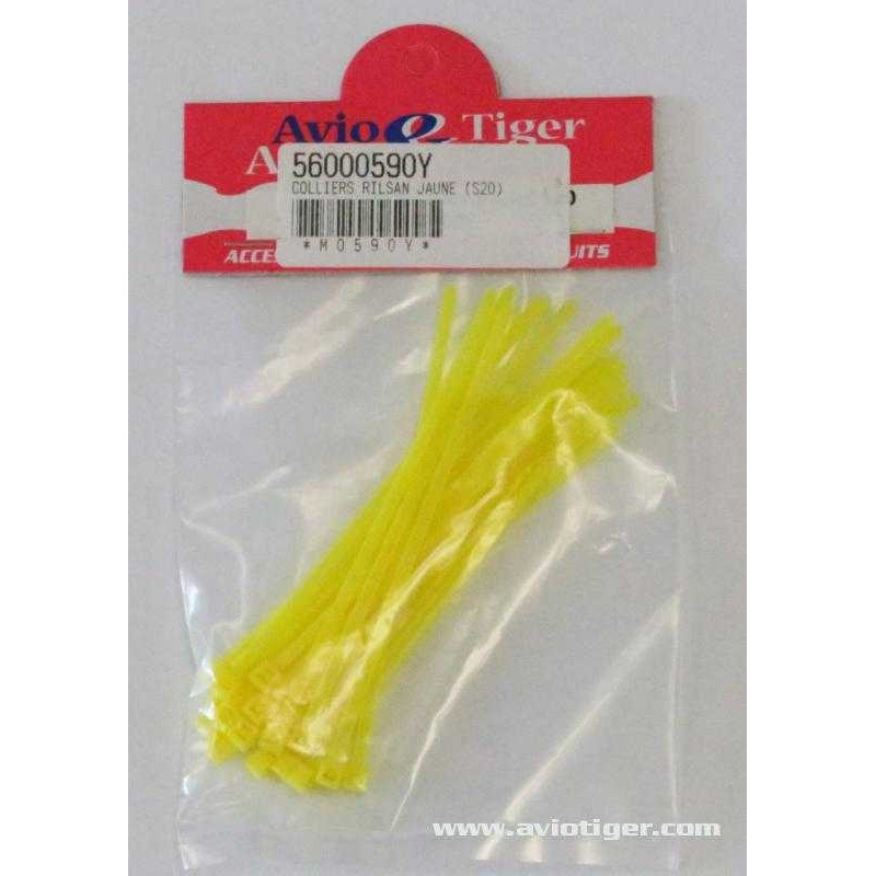 COLLIERS RILSAN JAUNE 100mm x 2.5mm(S20)