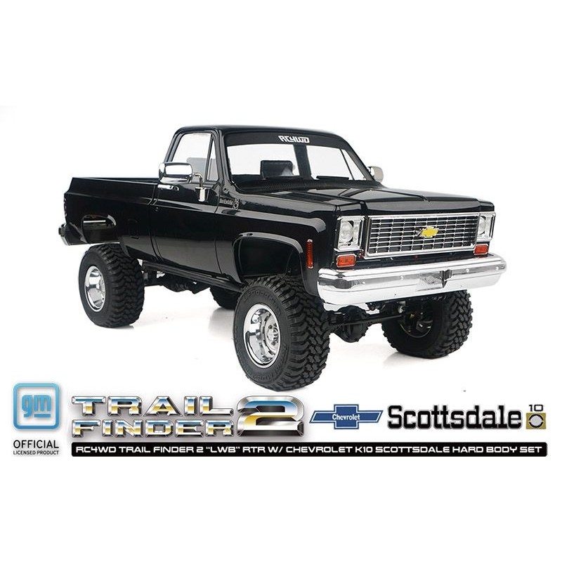 TRAIL FINDER 2 LWB CHEVROLET K10 SCOTTSDALE NOIR RC4WD