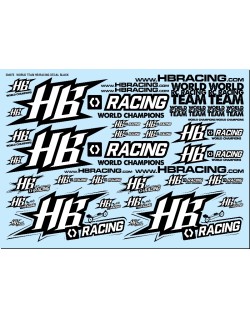 World Team HB Racing Decals Black