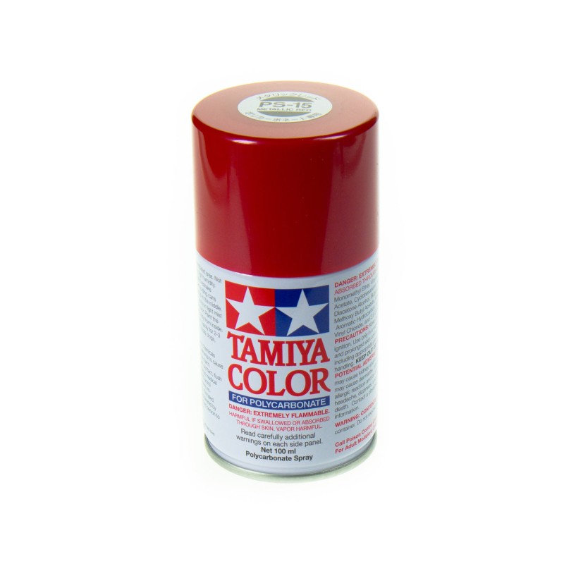 Tamiya Peinture Lexan Rouge Métallisé PS-15 86015